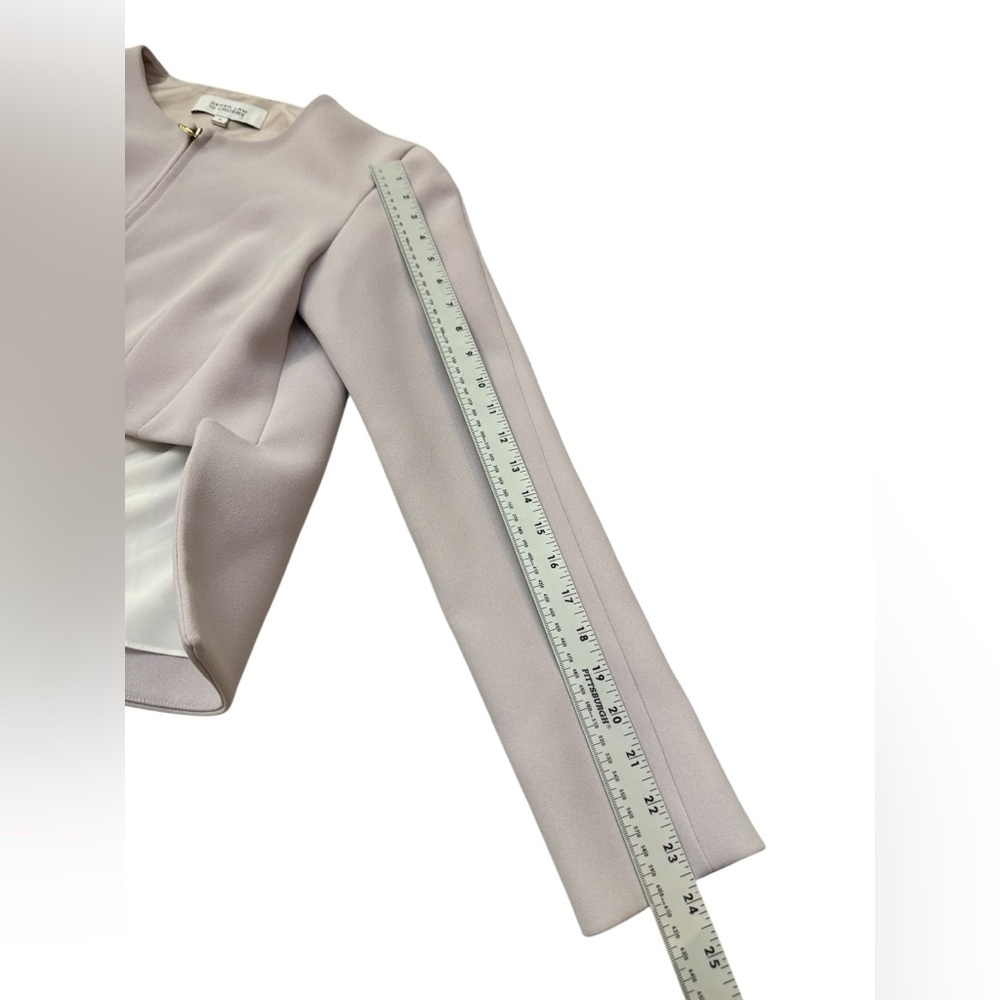 Derek Lam 10 Crosby Lilac High Low Zip Jacket Size 6 - Picture 14 of 16